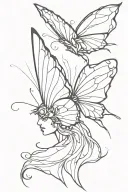 head exploding, throat grabbing, butterfly releasing phoenix tattoo design idea