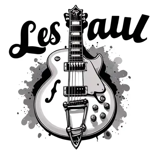 "Les Paul" Hands tattoo design idea