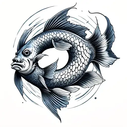 Pisces Gemini tattoo design idea