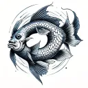 Pisces Gemini tattoo design idea