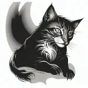 negative shade starts tattoo design idea