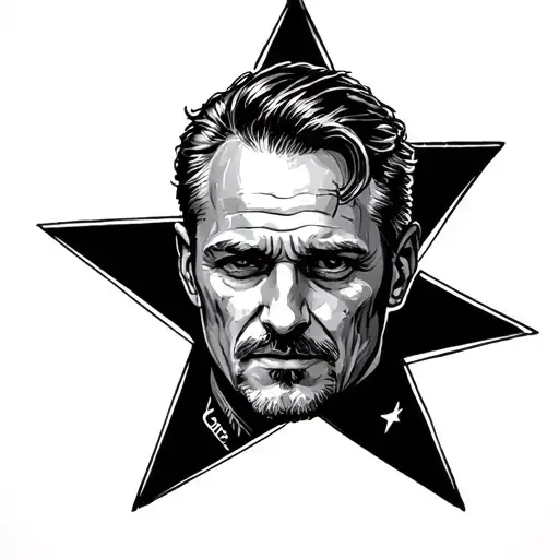 father died 20 mai 2025 his name is paul and now he is the paulstar tattoo design idea