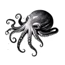 Coverup Space With octopus  tattoo design idea