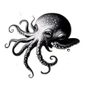 Coverup Space With octopus  tattoo design idea