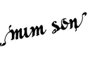 "Mum son" tattoo design idea