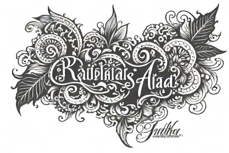 radhika and shashi name in one tattoo design combining tattoo design idea