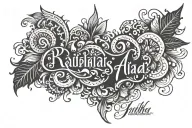 radhika and shashi name in one tattoo design combining tattoo design idea