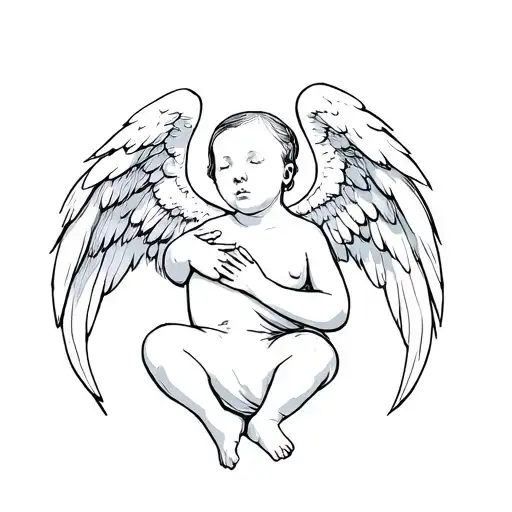 Baby angel miscarriage tattoos tattoo design idea