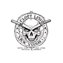 fallout new vegas sign tattoo design idea