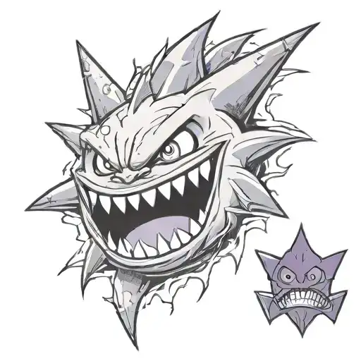 gengar pokemon pokemon pokemon tattoo design idea