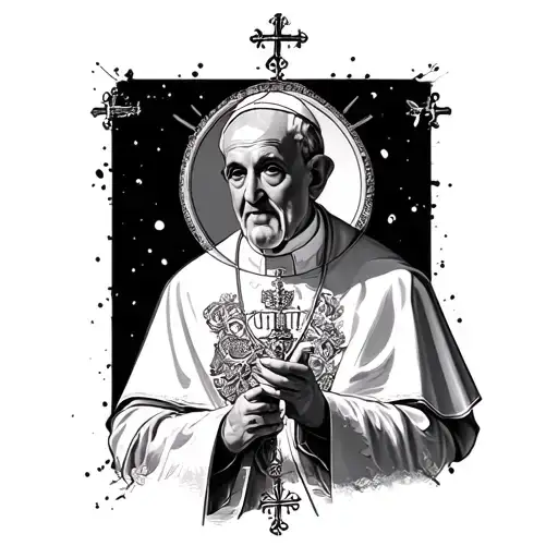 Pope V perpetual tattoo design idea