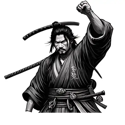 Musashi Miyamoto tattoo design idea