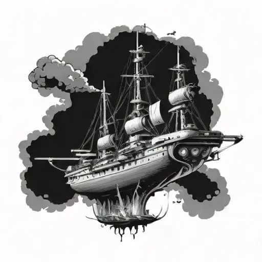 enterprise ship tattoo design idea