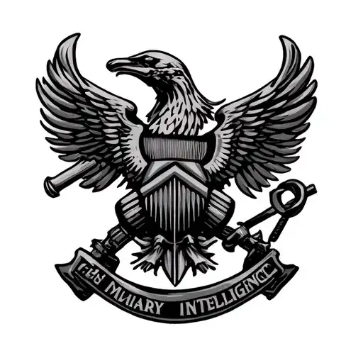 military intelligence crest tattoo design idea