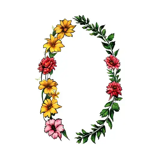 farm elements scattered throughout tattoo design idea