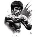 Bruce Lee tattoo design idea