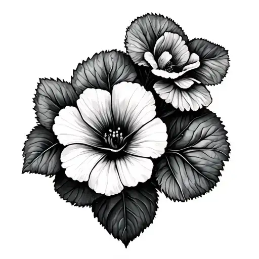 Geranium tattoo design idea
