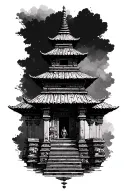 nepali temple tattoo design idea