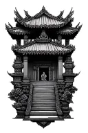 nepali temple tattoo design idea