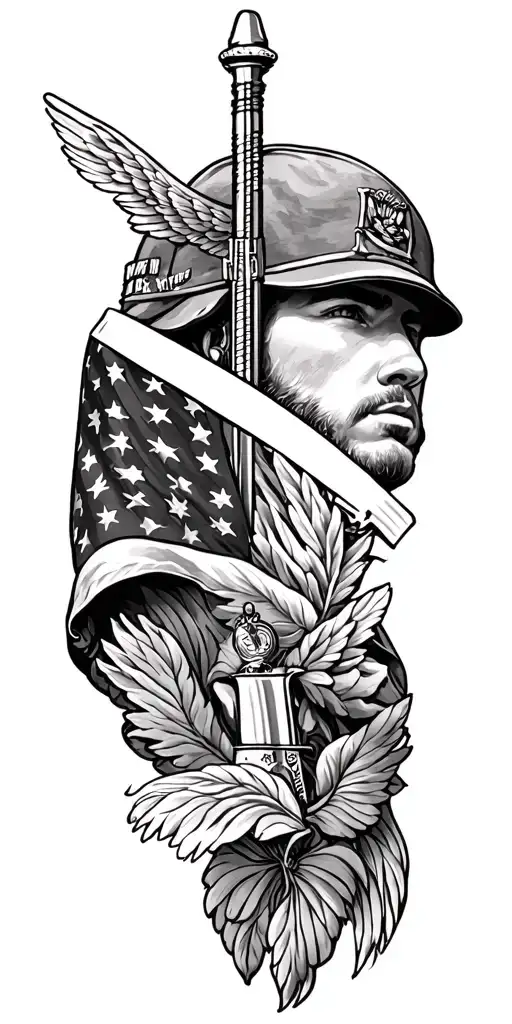 military memorial tattoo tattoo design idea