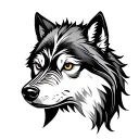 Maori wolf for hand in a tattoo design idea
