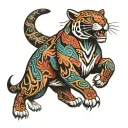 jaguar haida art tattoo design idea
