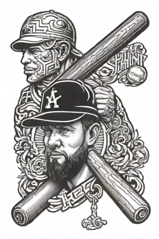 chaplain, autism awareness, baseball tattoo design idea