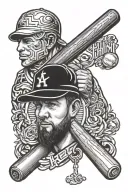 chaplain, autism awareness, baseball tattoo design idea