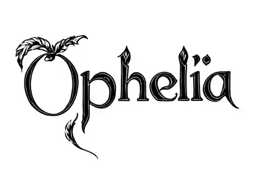 "Ophelia" tattoo design idea