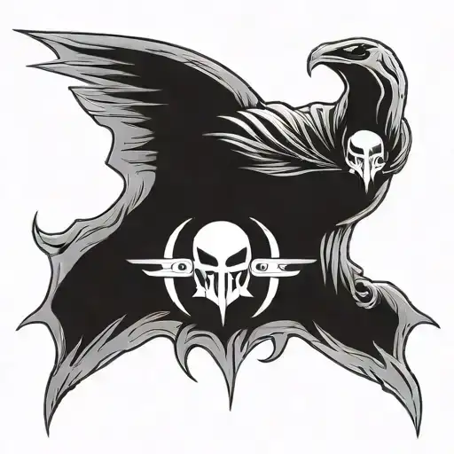 moon knight Logo tattoo design idea