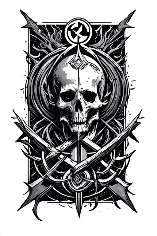 cyber sigilism, church of Unitology tattoo design idea