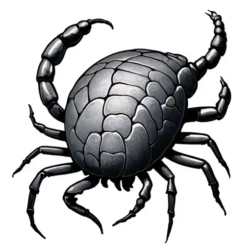 69 zodiac cancer symbol tattoo design idea