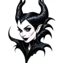 Maleficent tattoo design idea