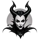 Maleficent tattoo design idea