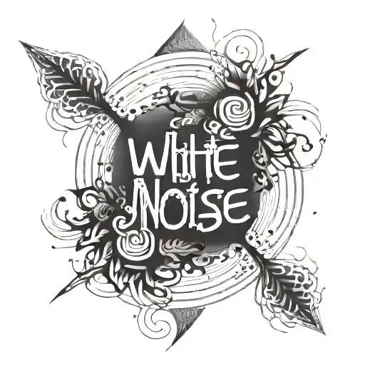 phrase white noise tattoo design idea