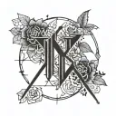 bts logo tattoo design idea