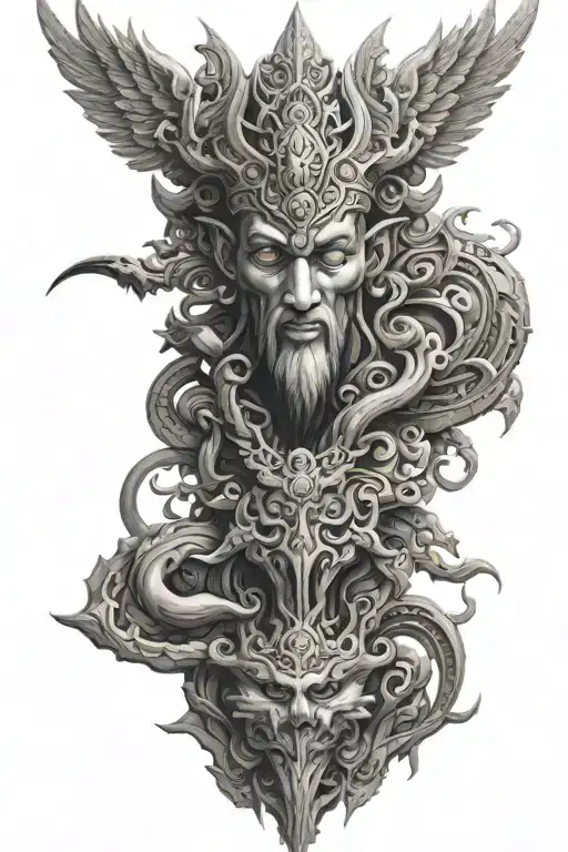 Gods tattoo design idea