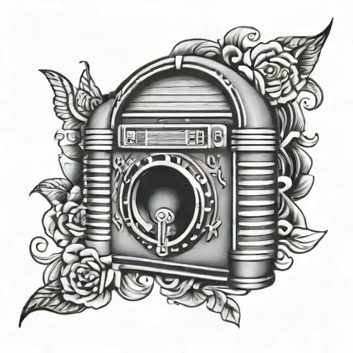 Jukebox tattoo design idea