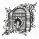 Jukebox tattoo design idea