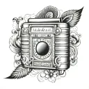 Jukebox tattoo design idea