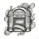 Jukebox tattoo design idea