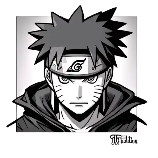 Pain Naruto tattoo design idea