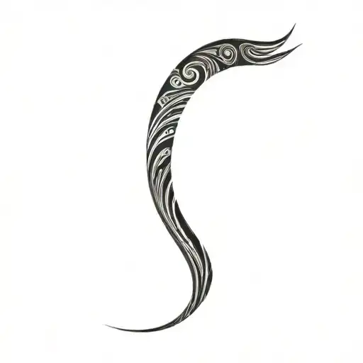 Filler Wave Patterns tattoo design idea