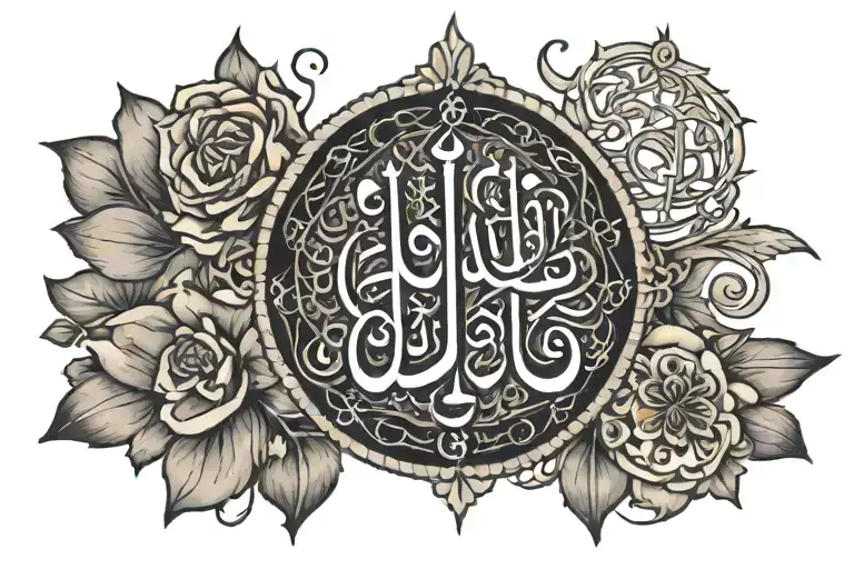 O Allah, bless Muhammad and the family of Muhammad. tattoo design idea