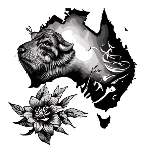 Australia tattoo design idea