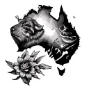 Australia tattoo design idea