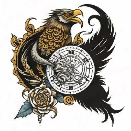 1974 and 1977 year mix tattoo tattoo design idea