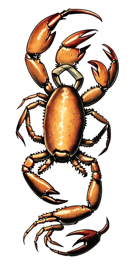 Cancer Crab tattoo design idea