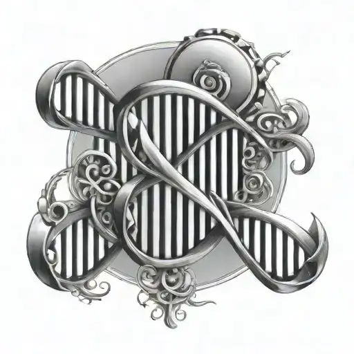 dna double helix tattoo design idea