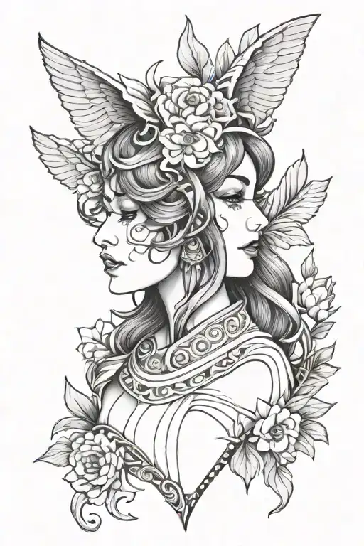 Hestia tattoo design idea